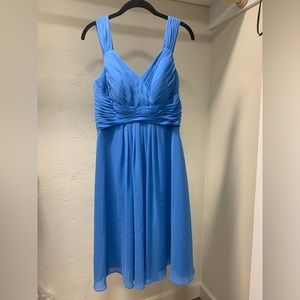 Azazie Clara Dress in Blue Jay